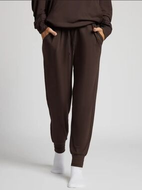 Women's Brown Drawstring Joggers COMFRT Size M new